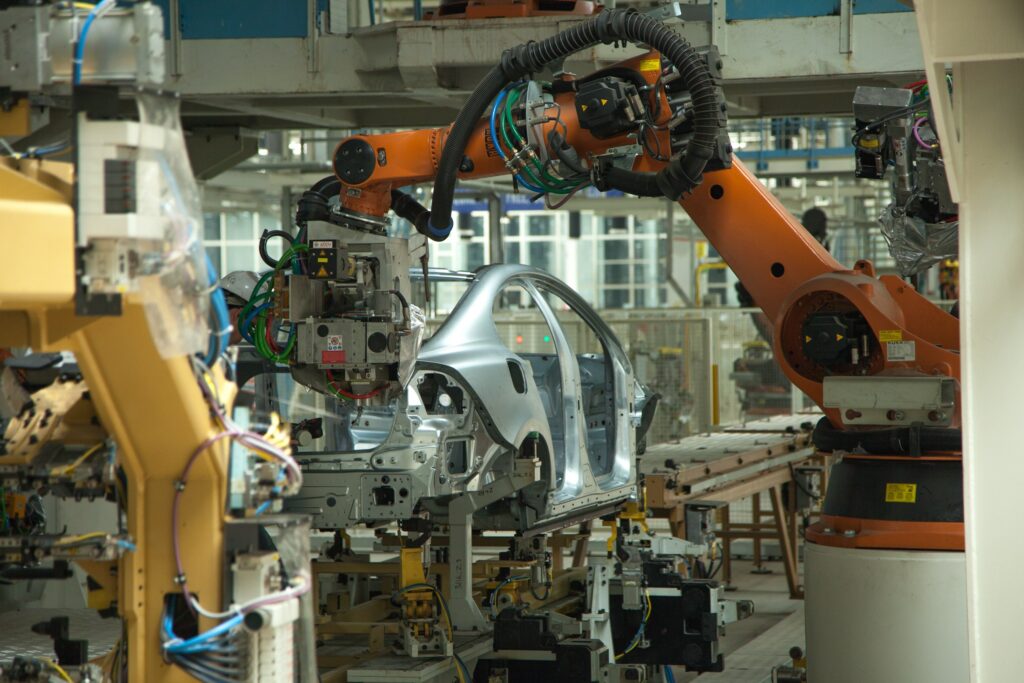 The Volvo Cars manufacturing plant in Chengdu - Body shop.