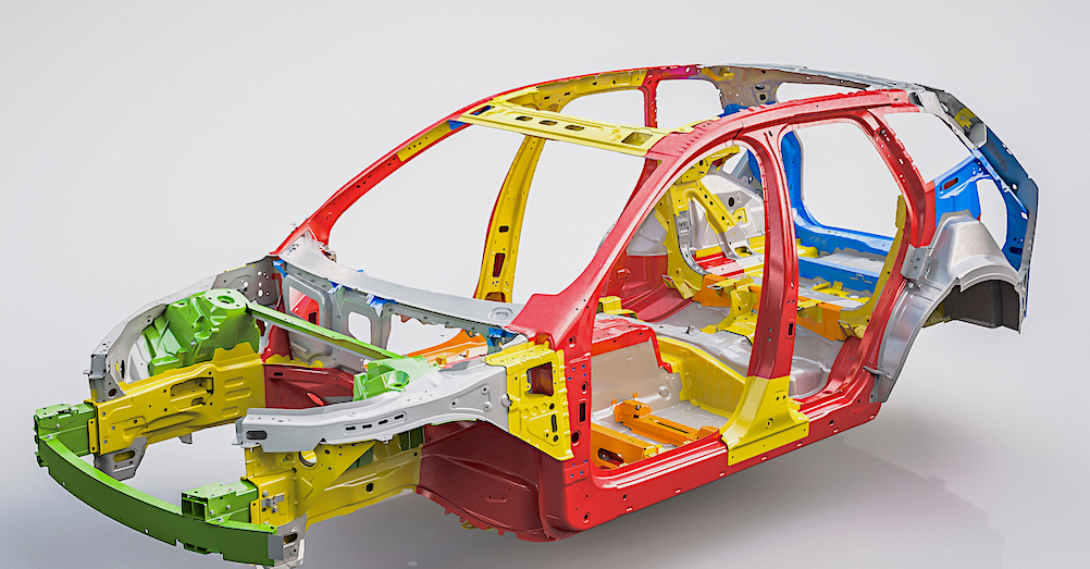 The new Volvo XC60 - Body structure with text